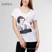 Camiseta de mujer de estampado de moda